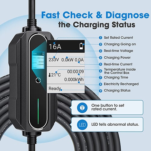 3-EVMOTIONS Sigma EVSE Typ 2 (max. 16A) Mobile Ladestation für Elektroautos