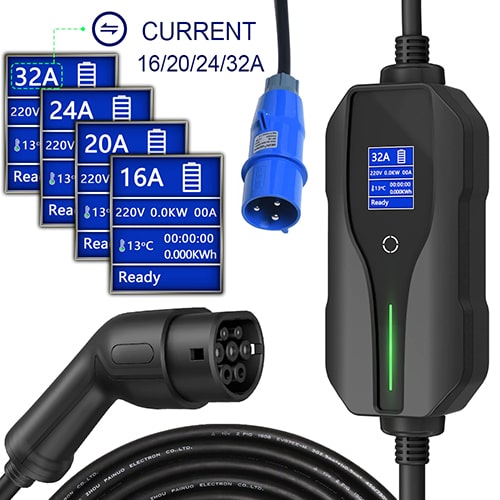 5-EVMOTIONS Sigma EVSE Typ 2 (max. 32A) Mobile Ladestation für Elektroautos