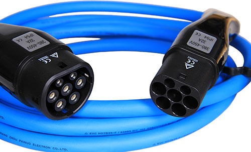 2-EVMOTIONS Gamma Typ 2 -> Typ 2 blue (3x32A) Elektroauto Ladekabel