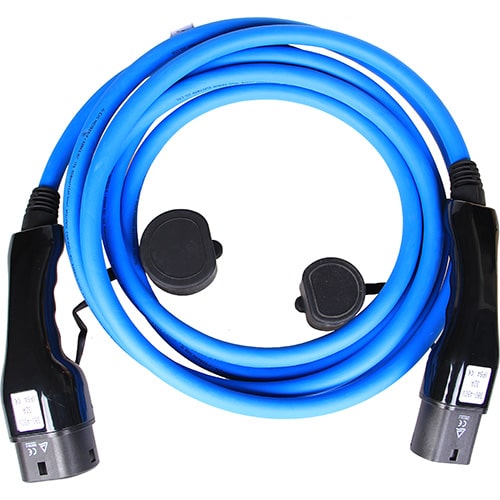 3-EVMOTIONS Gamma Typ 2 -> Typ 2 blue (3x32A) Elektroauto Ladekabel