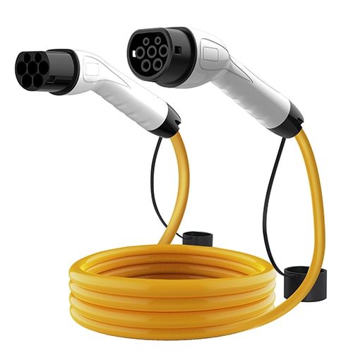 1-EVMOTIONS Delta Typ 2 -> Typ 2 (3x32A) Elektroauto Ladekabel