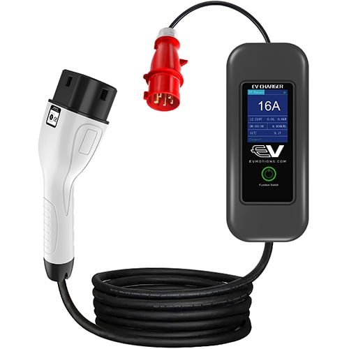 1-EVMOTIONS Delta EVSE Typ 2 (3x32A) Mobile Ladestation für Elektroautos